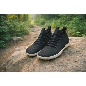 Vivobarefoot Magna FG Leather Obsidian White Barefoot Trail Shoes EU38